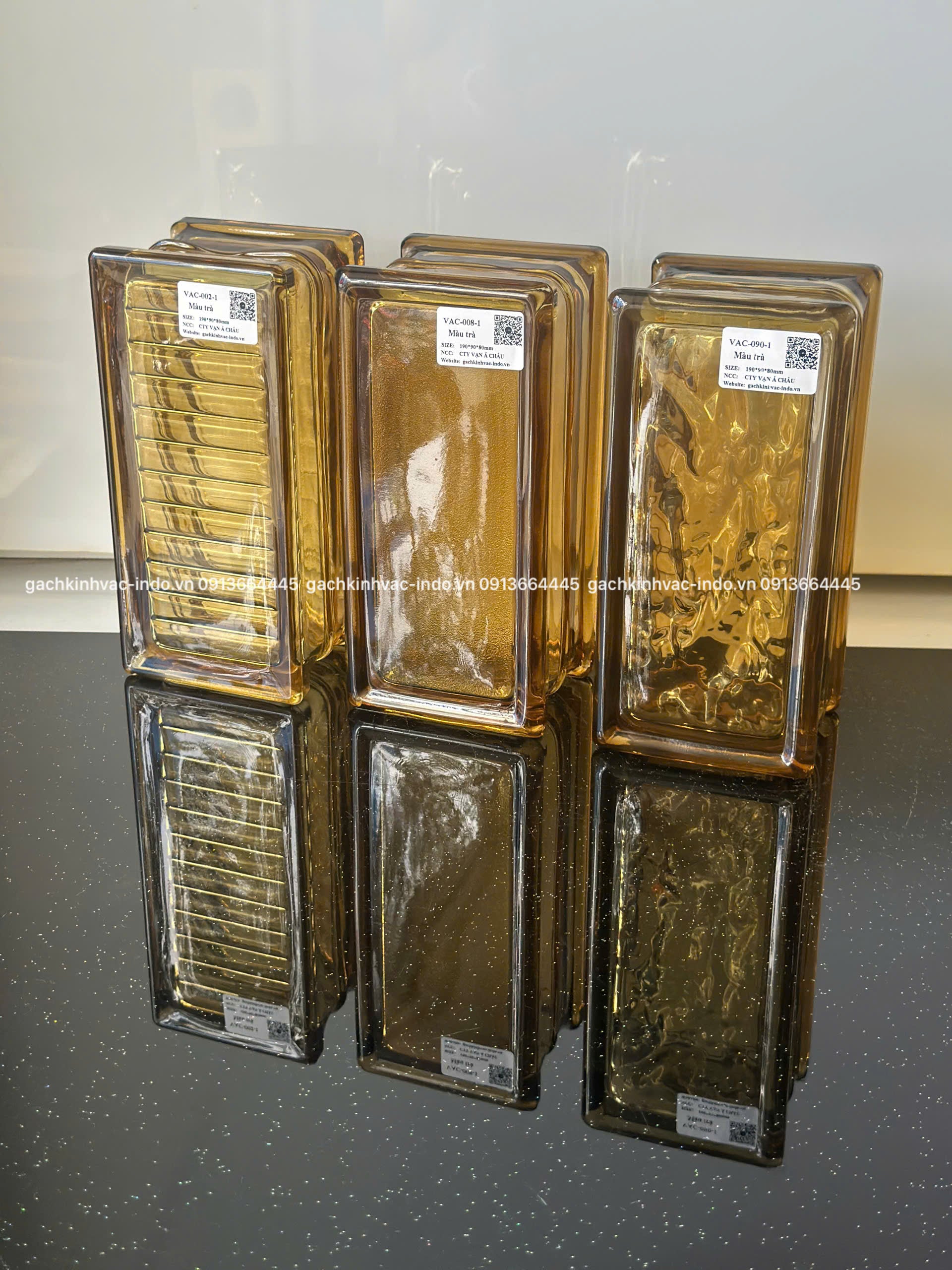 Glass Brick VAC-002-1 Tea Color