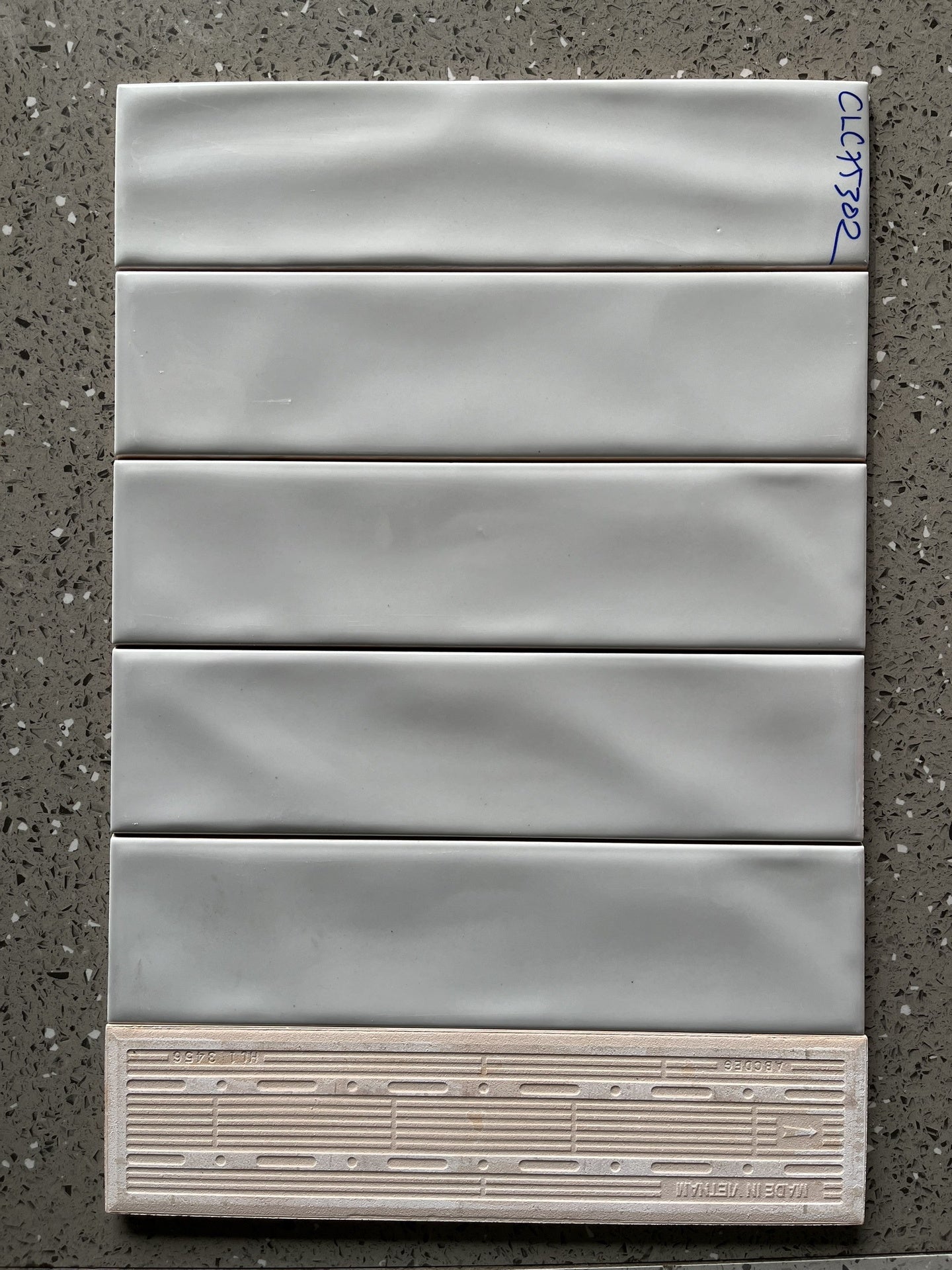 [CLC75302] 75x300mm glossy gray tile code CLC75302