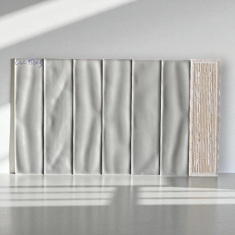 [CLC75303] Glossy gray 75x300mm tile code CLC75303