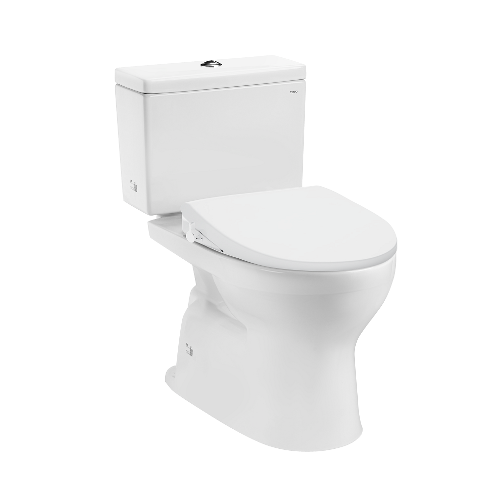 Two-piece toilet with washlet ECOWASHER TCW1211A CS302DE4W