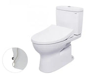 Two-piece toilet, soft-closing lid with cold water faucet TCW1211A CS320DRE4W