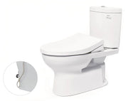 Two-piece toilet, soft-closing lid with cold water faucet TCW1211A CS325DRE4W