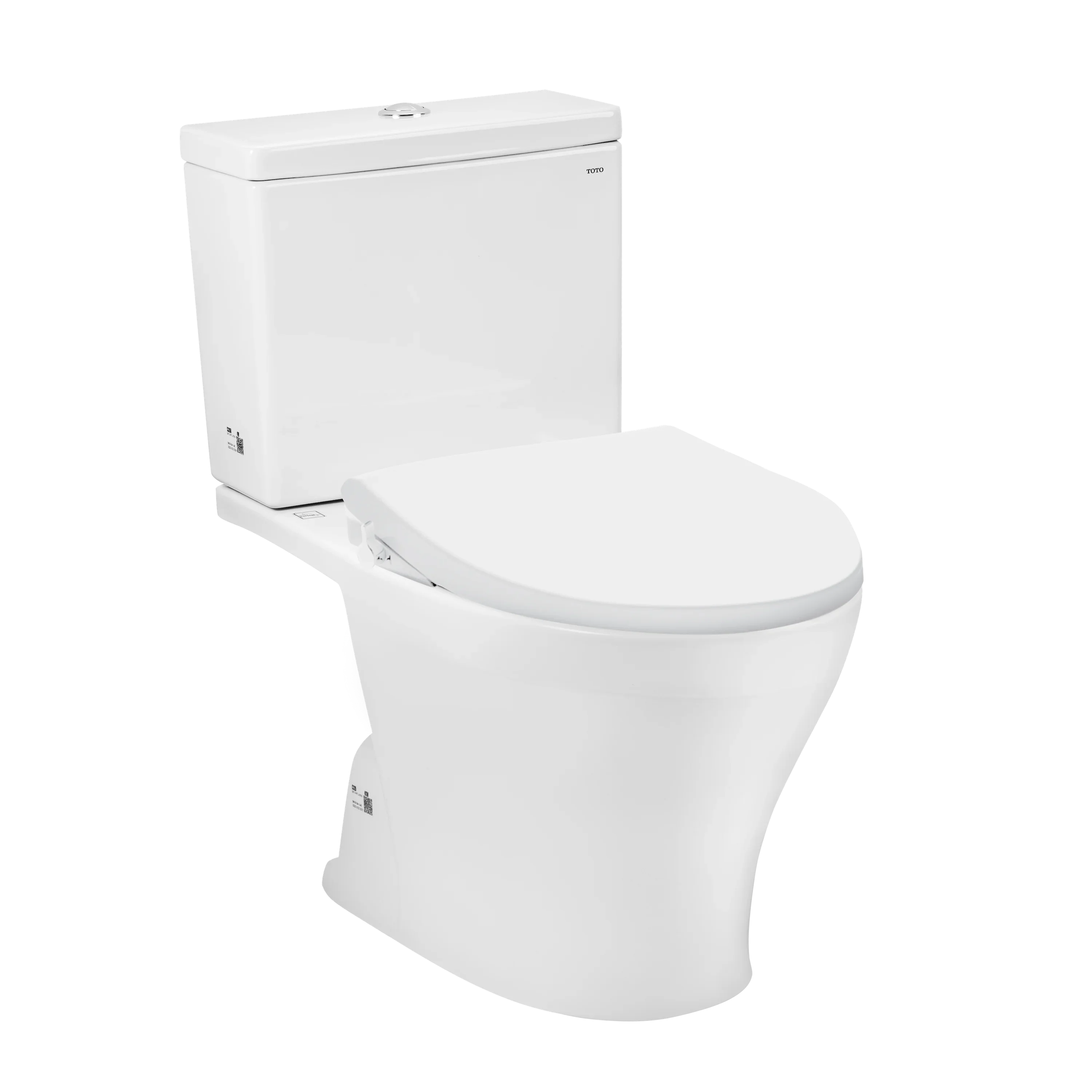 ECOWASHER TCW1211A CS326DE4XW 2-piece toilet with mechanical wash lid