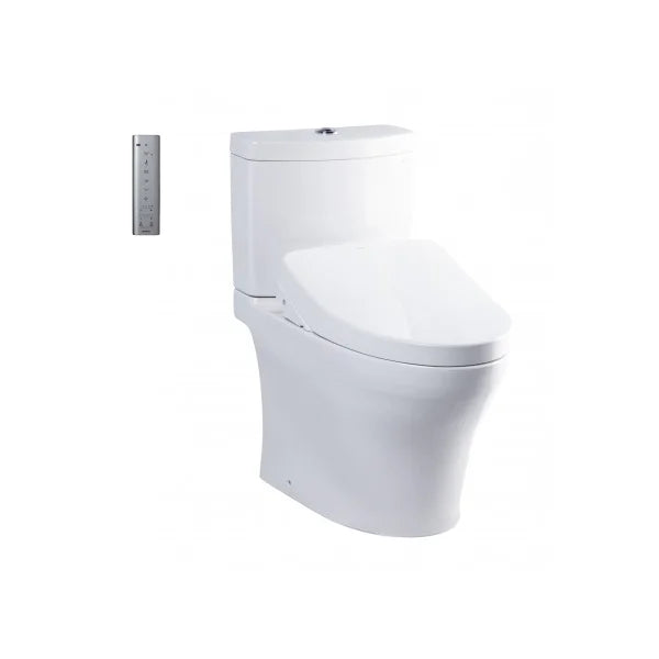 Two-piece toilet with electronic washlet WASHLET S7 series CS769CDRW12XW