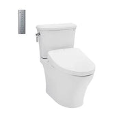 Two-piece toilet with electronic washlet WASHLET S7 series CS986CGW12XW