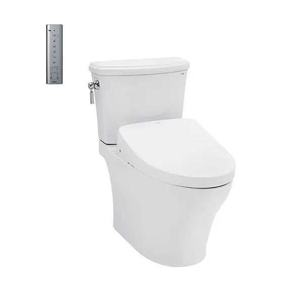 Two-piece toilet with electronic washlet WASHLET S7 series CS986CGW12XW