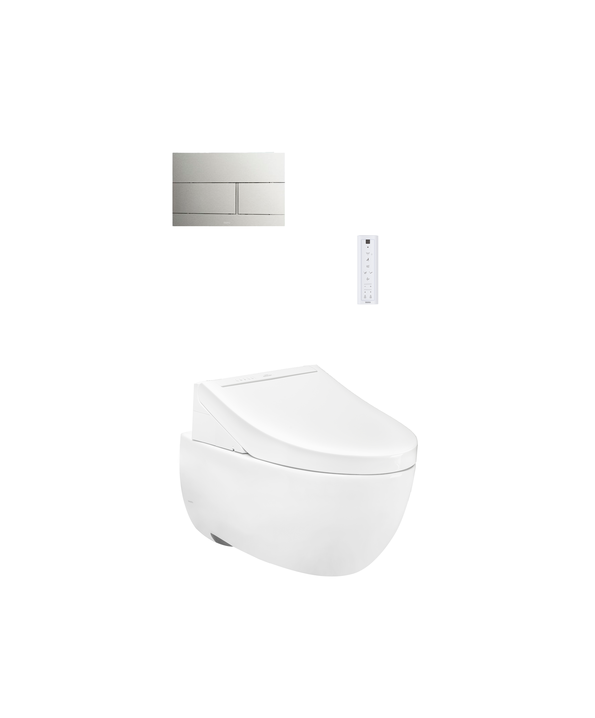 Wall-hung toilet with electronic bidet WASHLET C5 CW812REA_TCF24460AAA_WH172AT_TCA465_MB171PSS