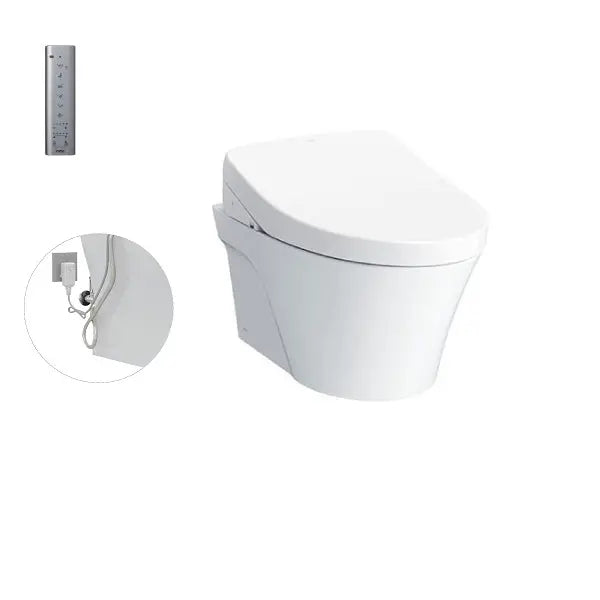 AVANTE wall-hung toilet with electronic bidet WASHLET CW822RAW_WH172A_TCF4911Z_MB170PSS