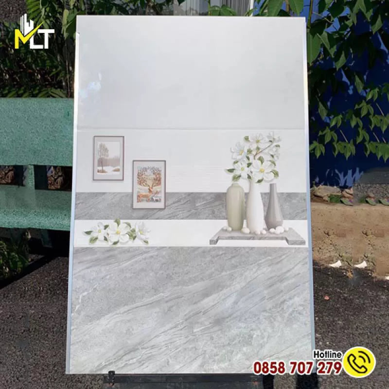 Wall tiles 30x60 3607 (Light and dark gray tones) - My Linh Tu