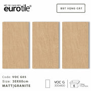 Eurotile cement patterned tiles, Vong Cat collection 300*600mm VOC G05