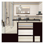 European style glossy wall tiles 300x800m with colorful stripes
