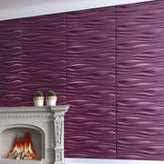 Purple 3d waterproof decorative wall tiles
