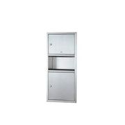 Wall cabinet for paper storage and combined trash can DS712U