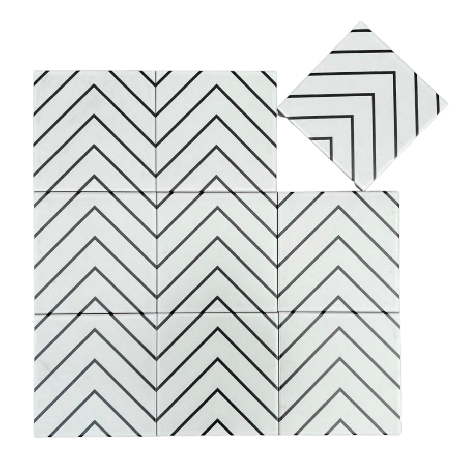 200x200 Matt Glaze Cement Tile 20116