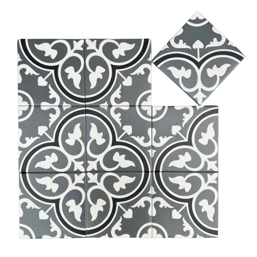 200x200 Matt Glaze Cement Tile 20135