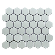 Hexagonal Mosaic Tiles Matte White 5601M