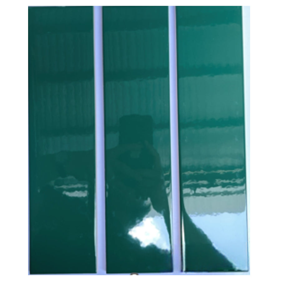 75x300mm Green Flat Glossy Tile 75312B