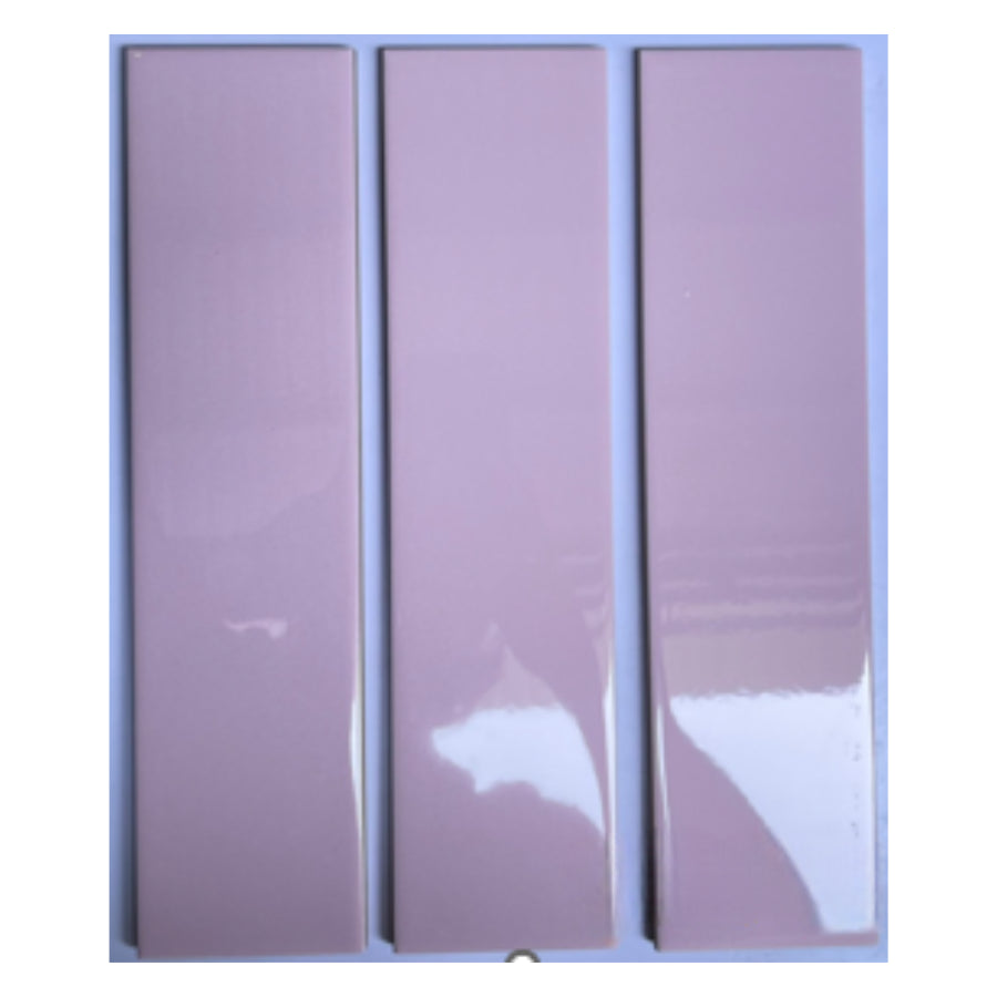 75x300mm Flat Glossy Pink Tile 75316B