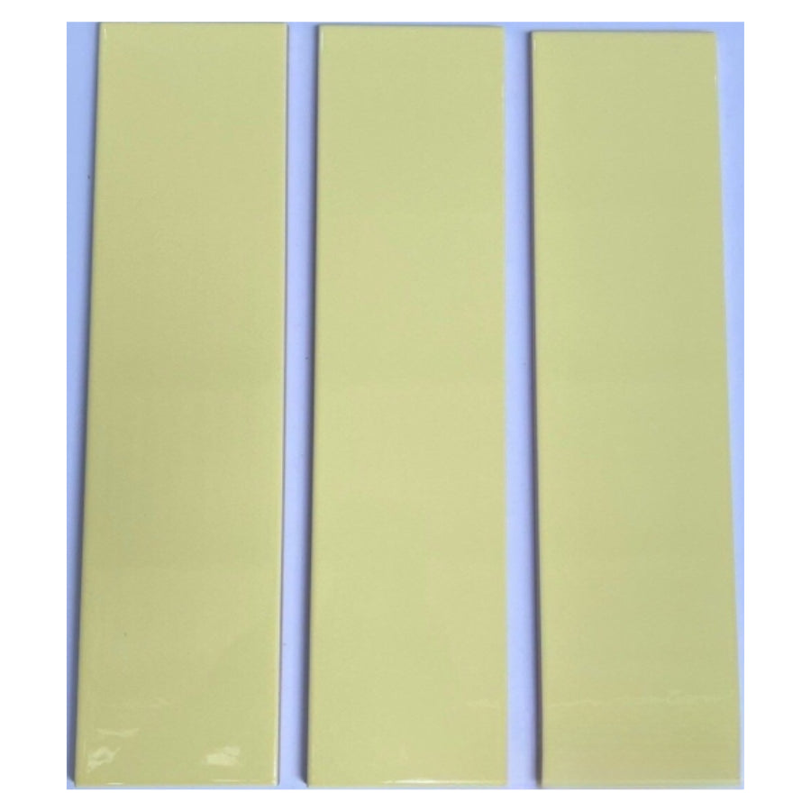 75x300mm Light Yellow Flat Glossy Tile 75355B