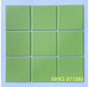 97x97mm green matte ceramic mosaic tile MHG 9718M