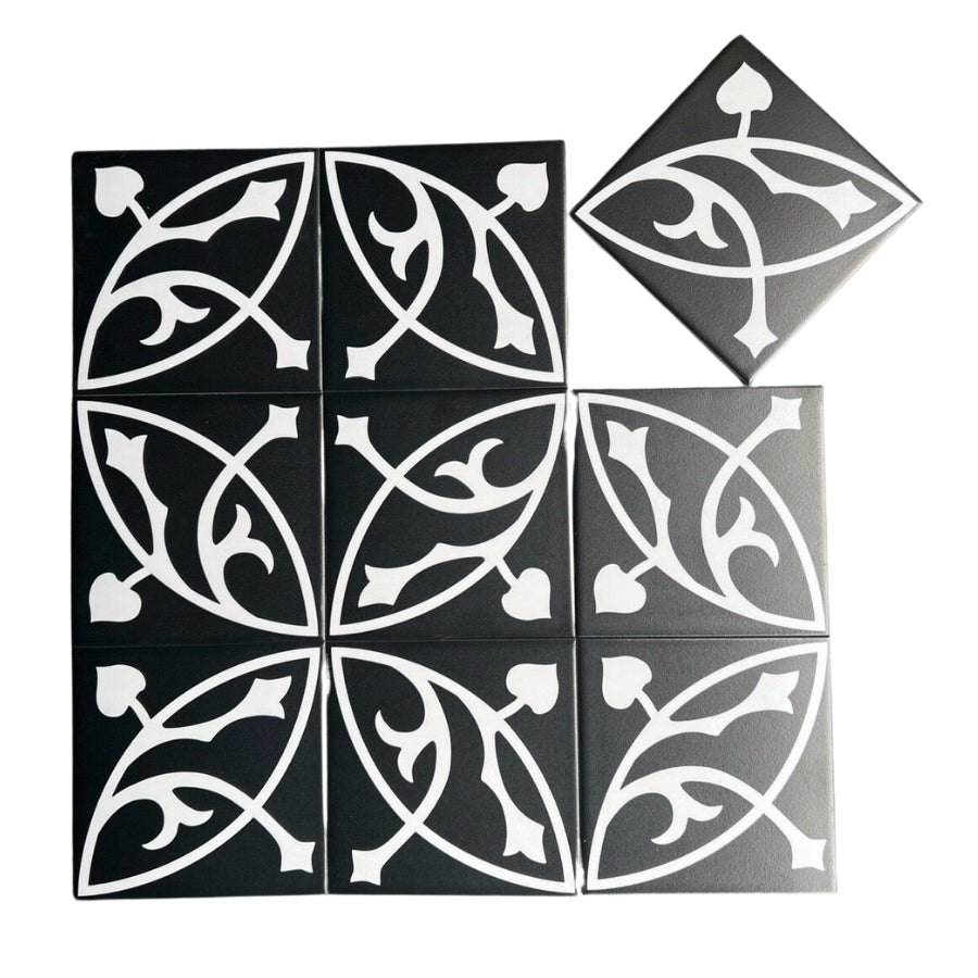 200x200 Matt Glaze Cement Tile DS2906