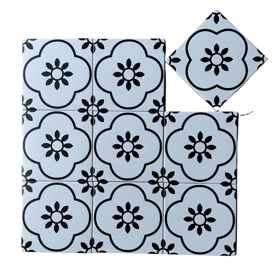200x200 Matt Glaze Cement Tile F2086 