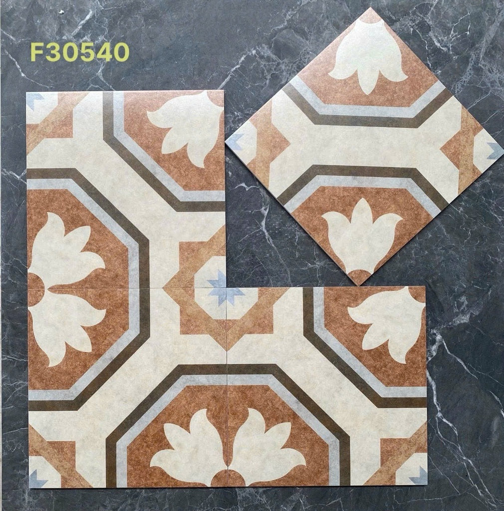 300x300mm F30540 Cement Tiles