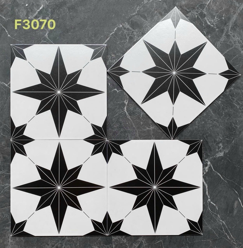 300x300mm F3070 Cement Tiles
