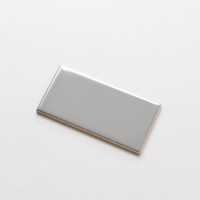 Flat glossy light gray decorative tile 75x150mm UTO36G