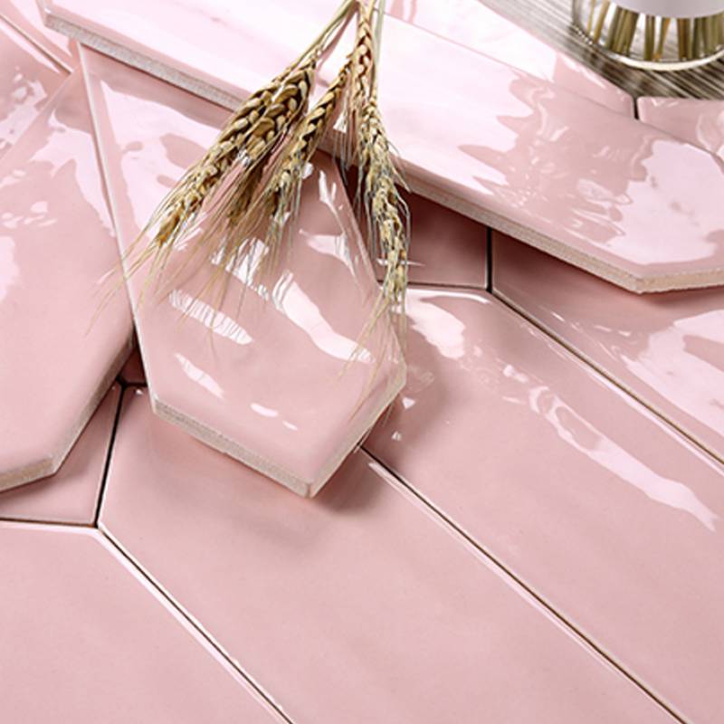 Pink arrow shaped brick 75x300mm VP75316