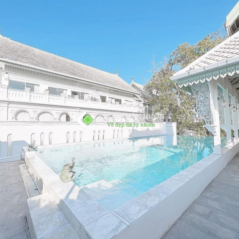 Đá trắng nhiệt đới lát hồ bơi - Daisan Mart