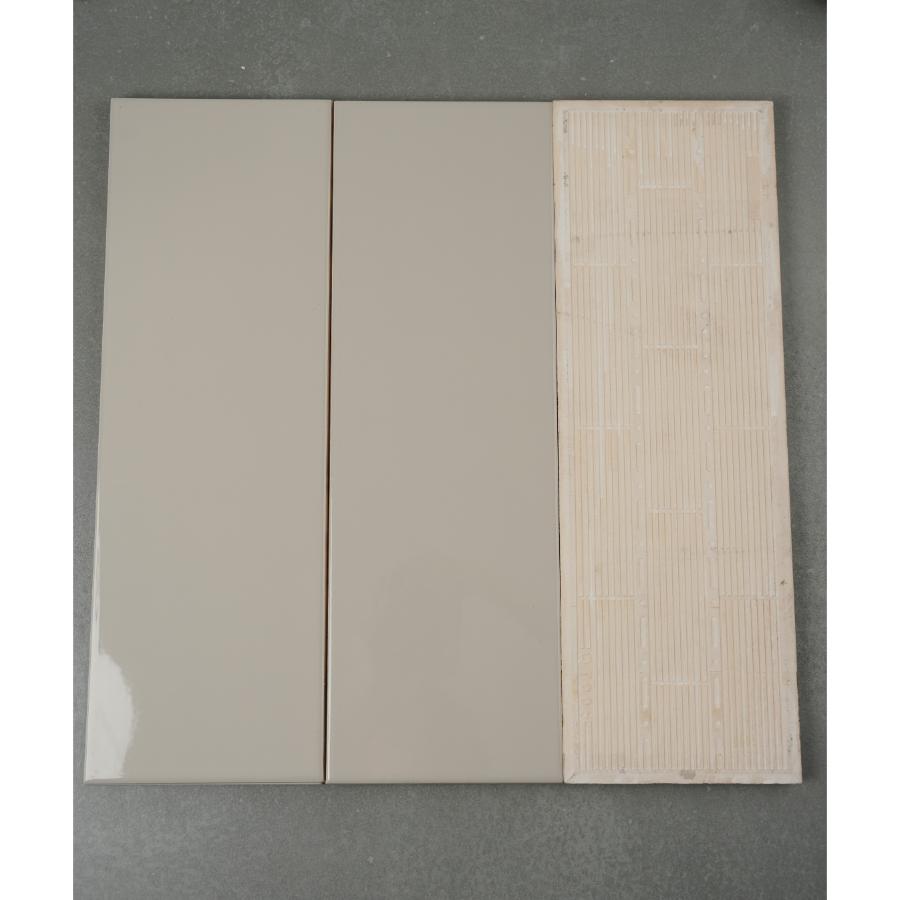 Flat glossy gray tile 150x450mm FA0618P