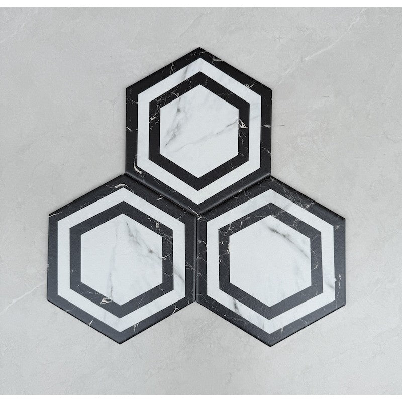 Hexagonal Cement Tiles 200x230mm FL 252 