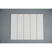 White matte curved tile 75x300 FWH75306M