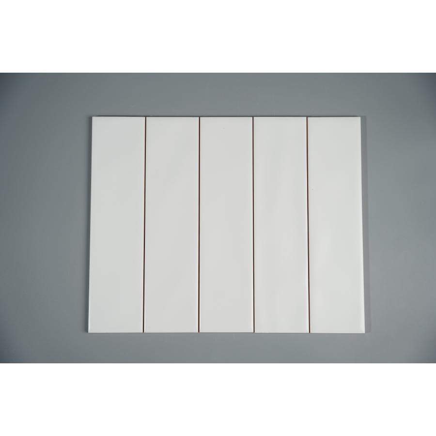 White matte curved tile 75x300 FWH75306M