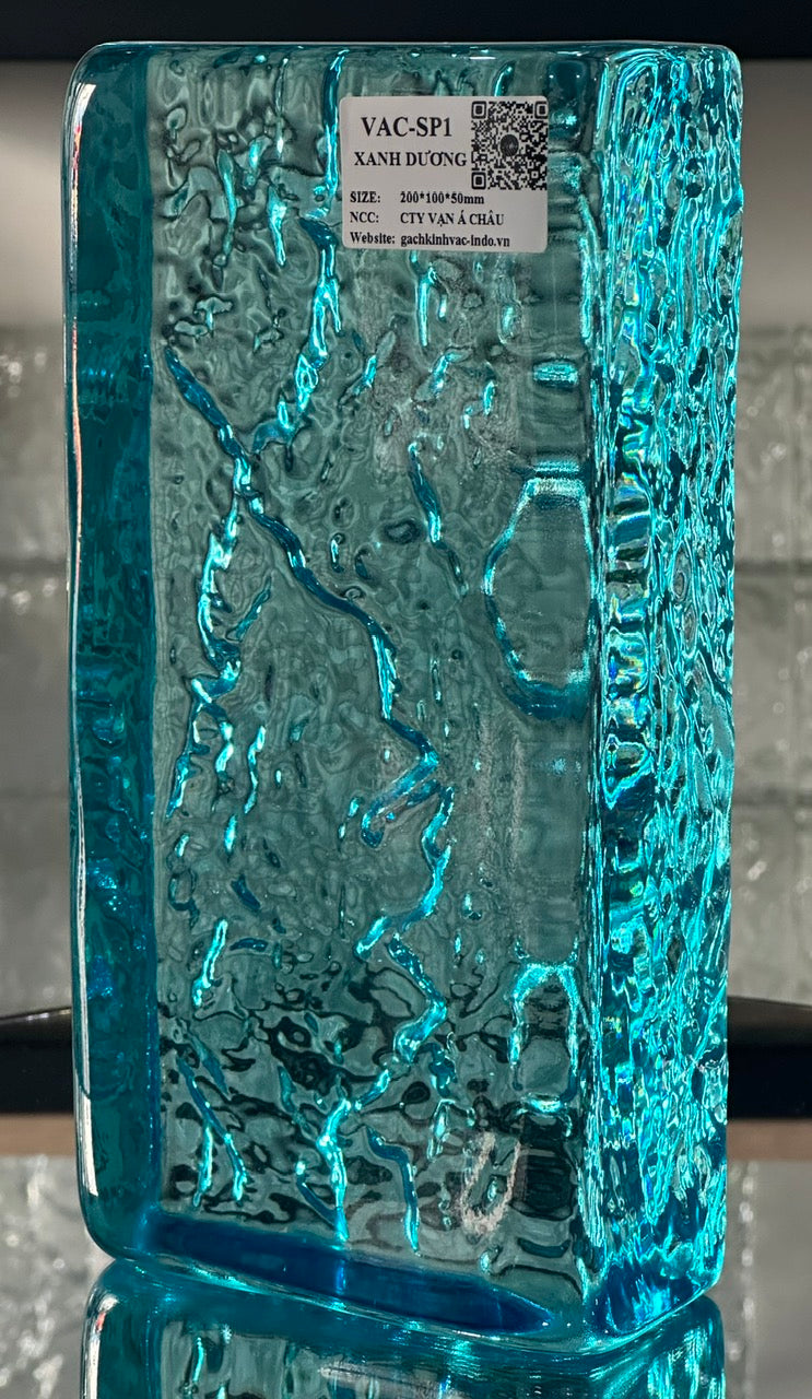 SP1 Blue Solid Glass Block