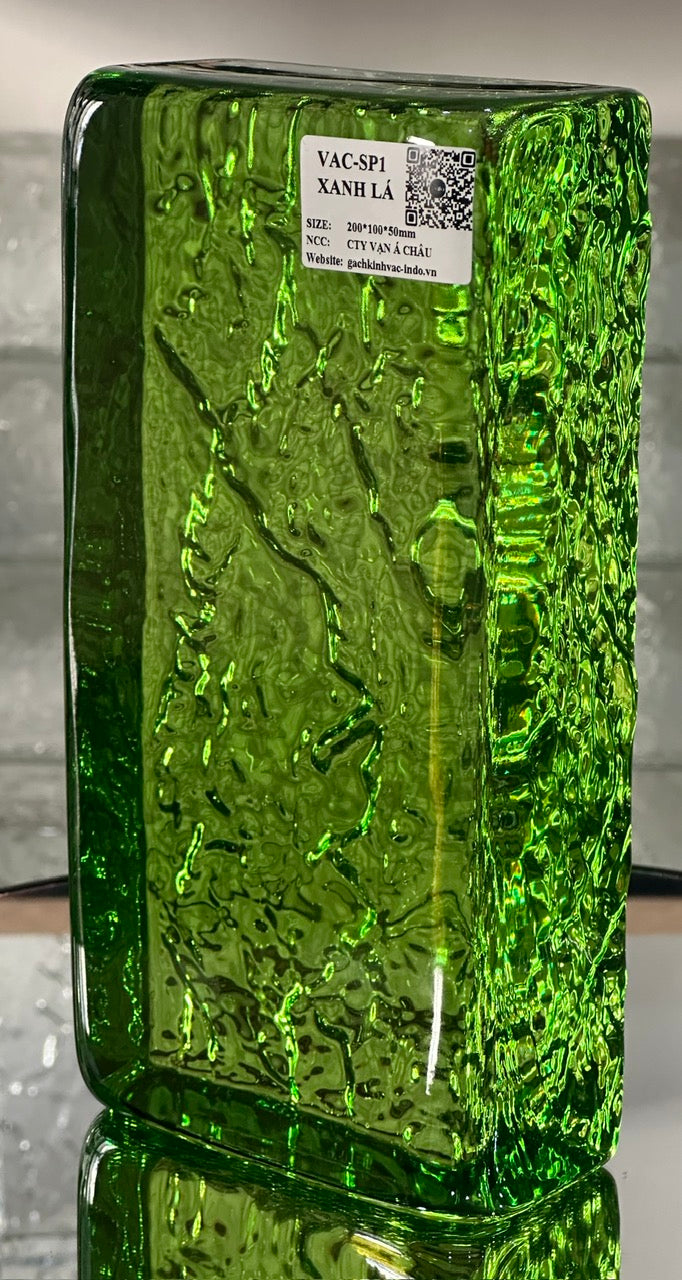 SP1 Green Solid Glass Brick