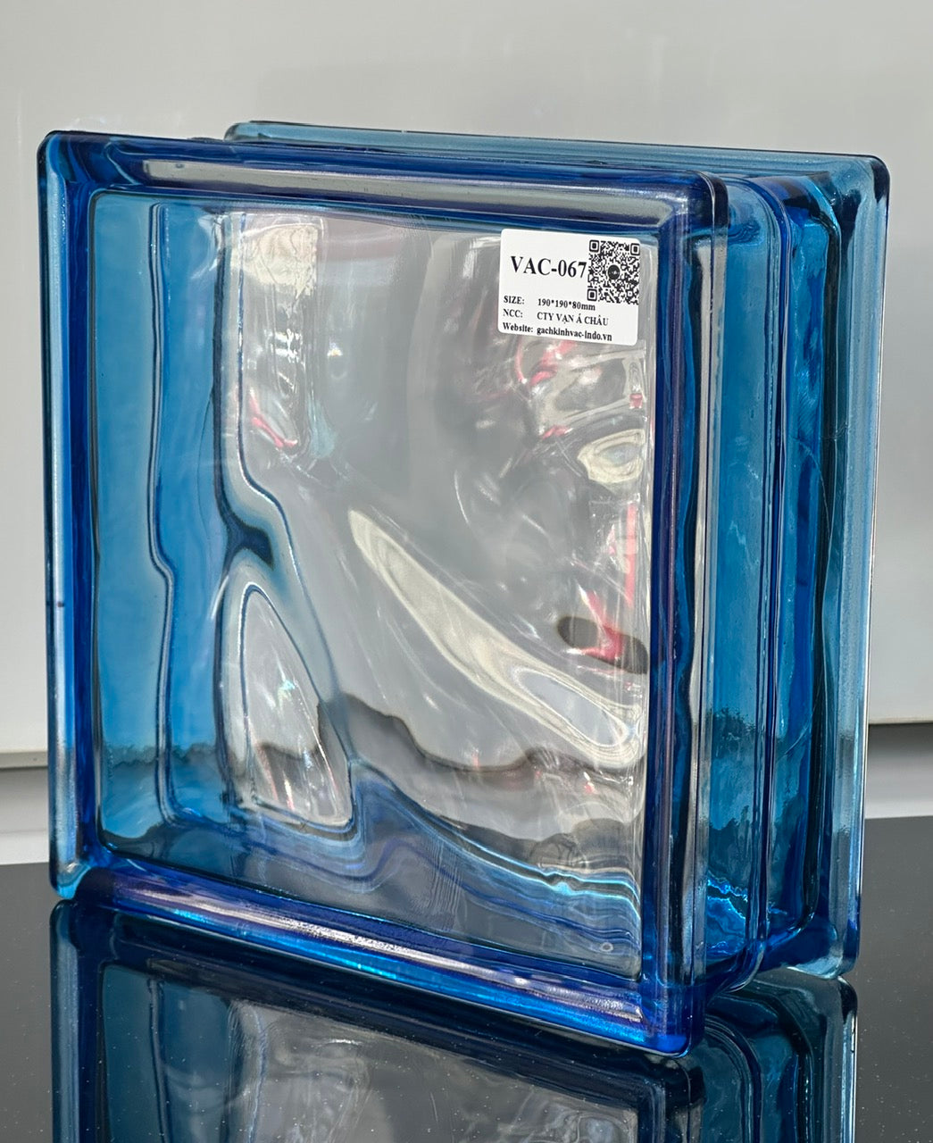 Blue Cloud Glass Brick VAC-067