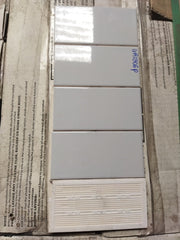 75x150mm glossy gray-blue flat tile code GR0306P