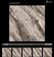 100×100 cm Catalan marble tile, brown and white 1055