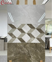 Catalan wall tiles 30×60 brown marble pattern 3204-3205-3206