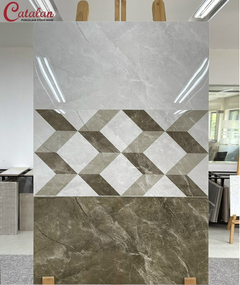 Catalan wall tiles 30×60 brown marble pattern 3204-3205-3206