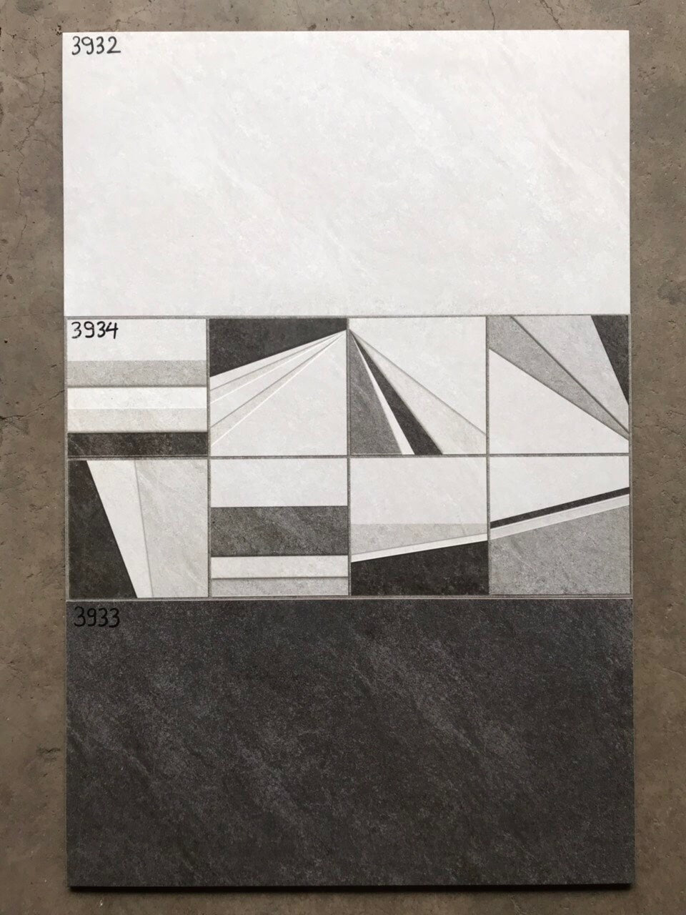 Catalan wall tiles 30×60 dark gray 3933-3634-3932