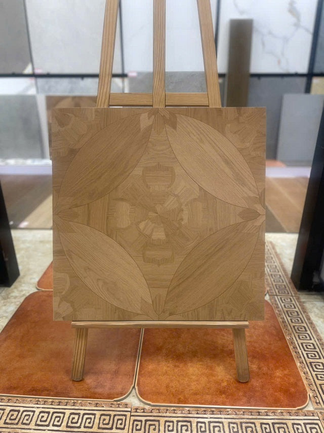 Chinese flower wood grain tiles 60x60cm 622