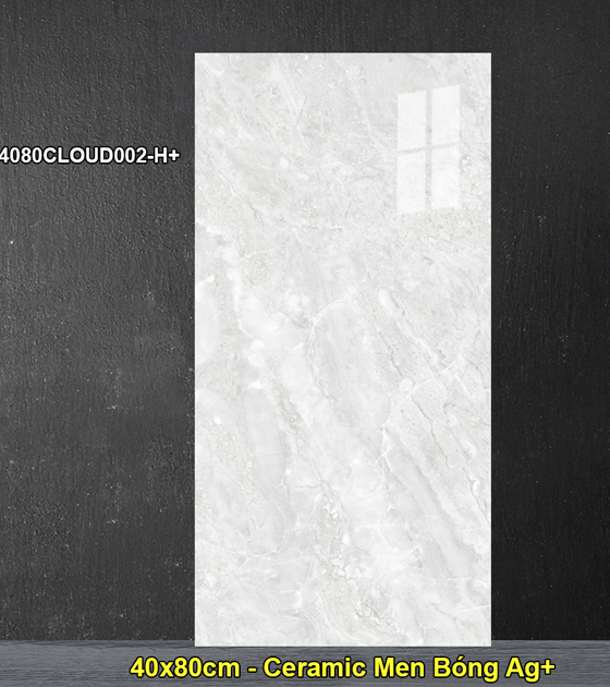 Dong Tam 40x80cm Ceramic Tiles 4080CLOUD002-H+