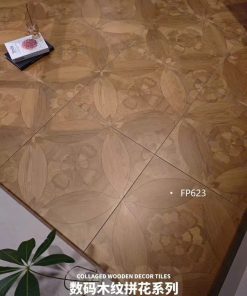 Chinese flower wood grain tiles 60x60cm 622