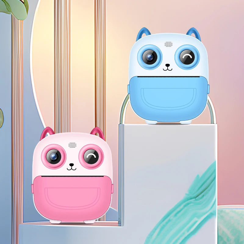 1080p HD Kids Instant Printer Camera with Thermal Paper