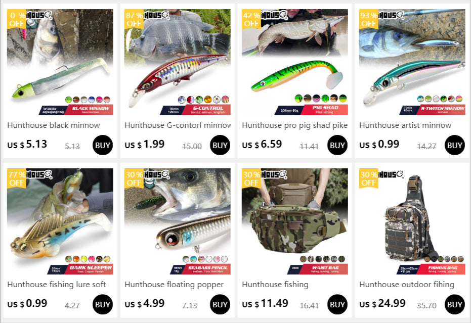 Hunthouse fishing lure pencil 99mm 18.5g 155mm 31.5g swimbait set ruf manic bait sinking origin hook for sea bass bluefish perch