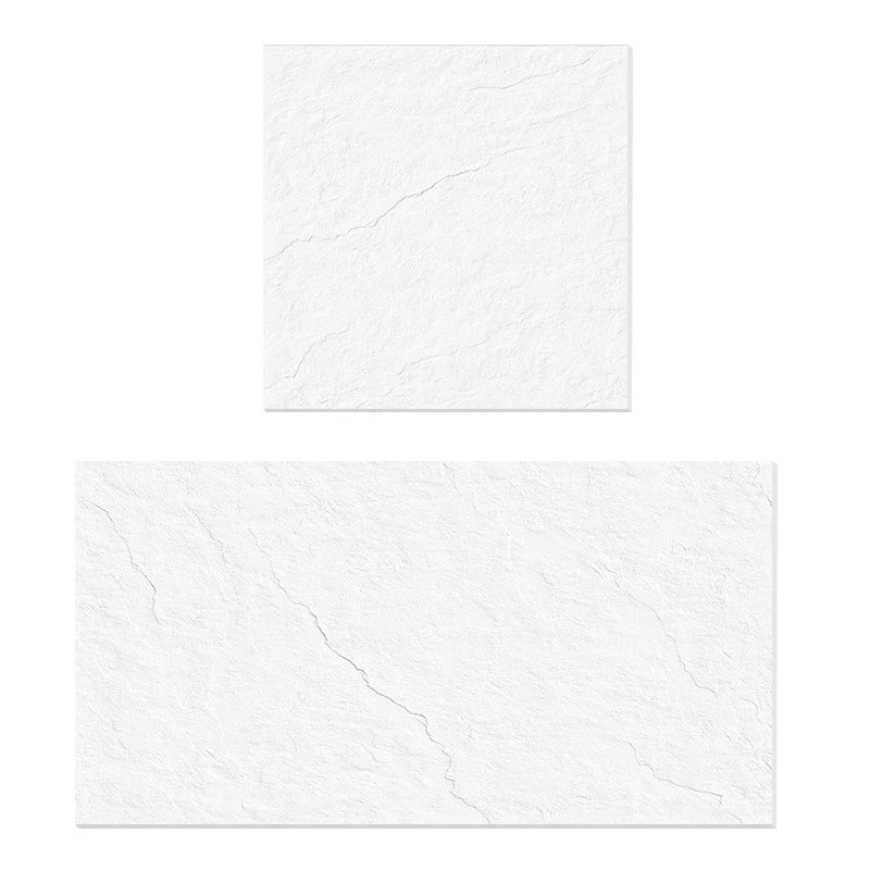 600x600mm/600x1200mm Matt Pure White  Slate Finish and Pure Black Slate Finish Porcelain Tile - Daisan Mart