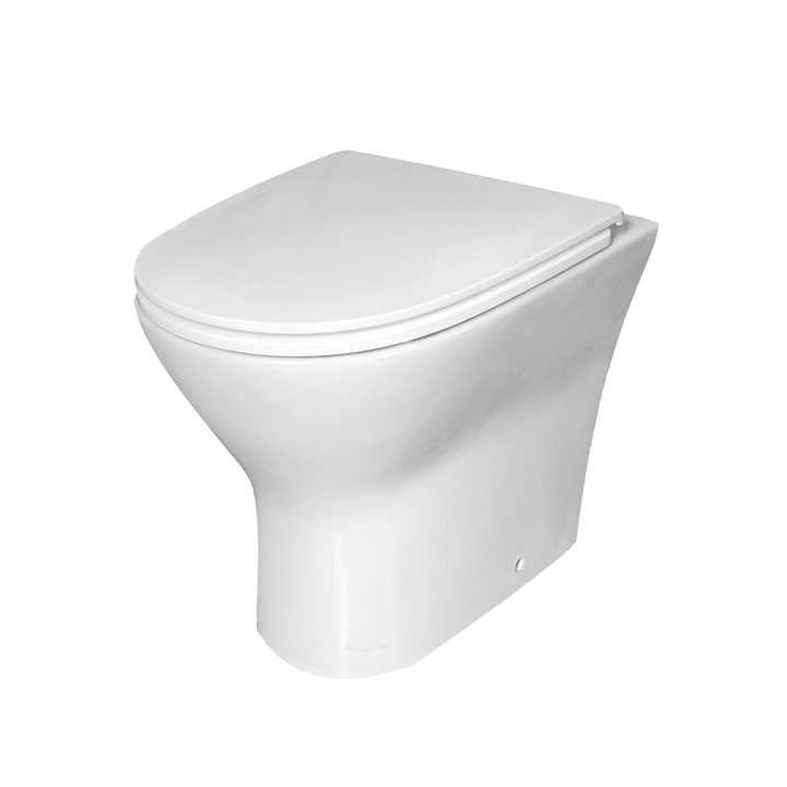 Medyag MKZ-45 P-shaped floor-standing toilet, wall-mounted, made of ceramic 